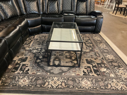 Glass Top Table w/Shelf