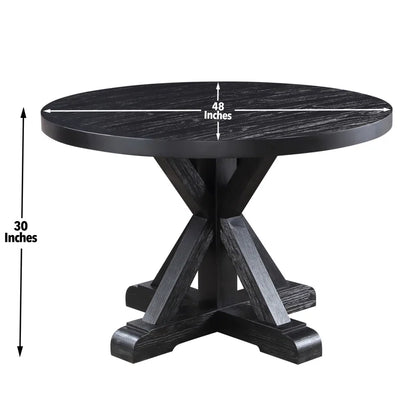 Nya 48” Round Solid Dining Table