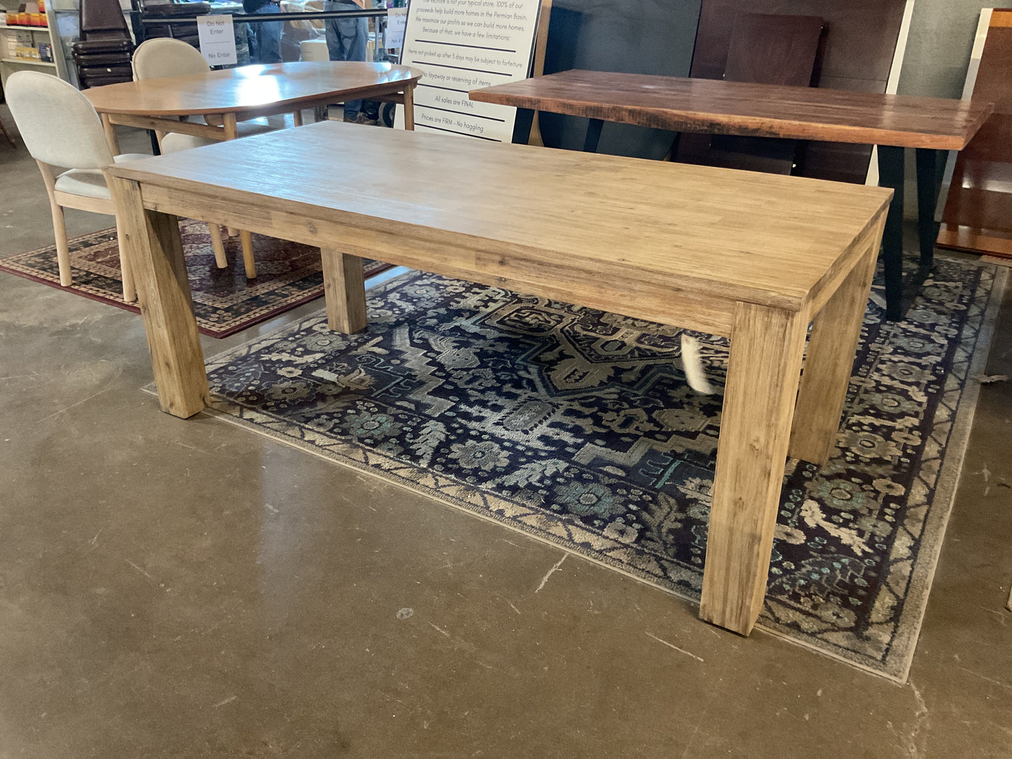 Kaden Weathered Pine Dining Table