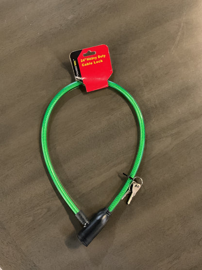 Heavy Duty Cable Lock w/2 Keys