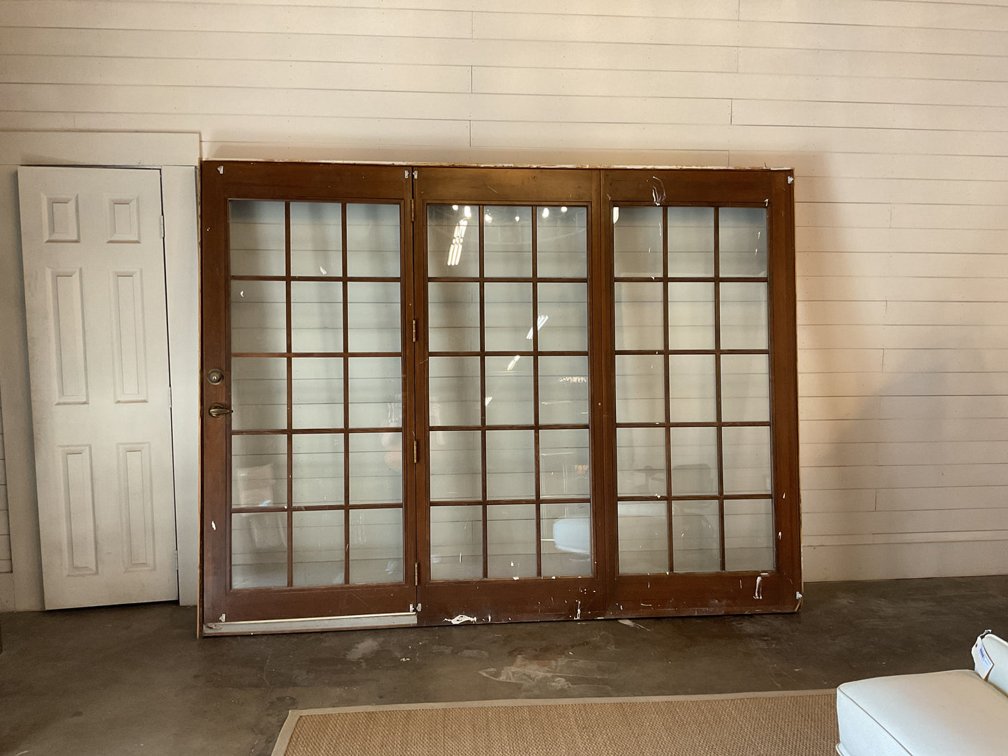 Triple Set Wood French Doors