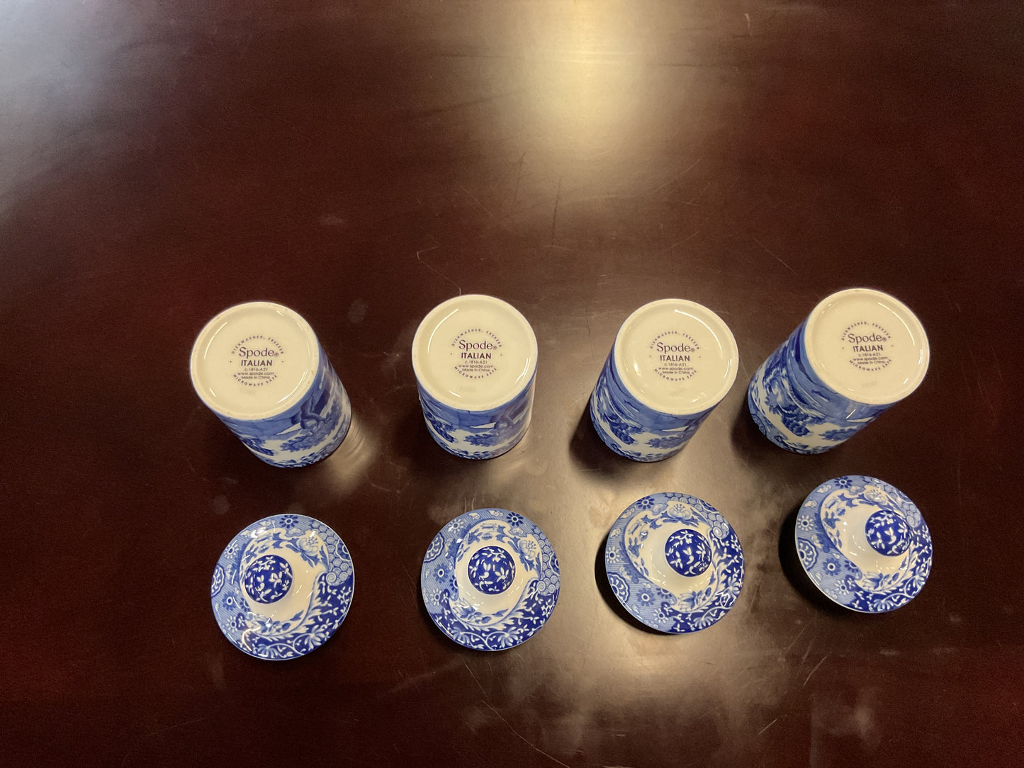 Spode Blue Italian Spice Jars (Set of 4)