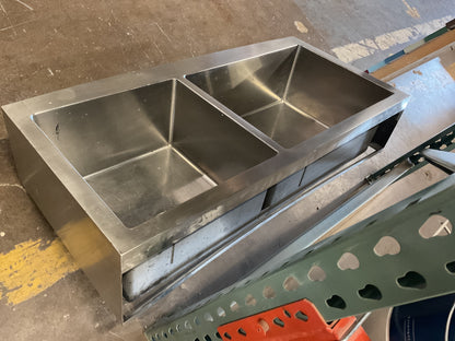 Commercial 42” Stainless Double Sink