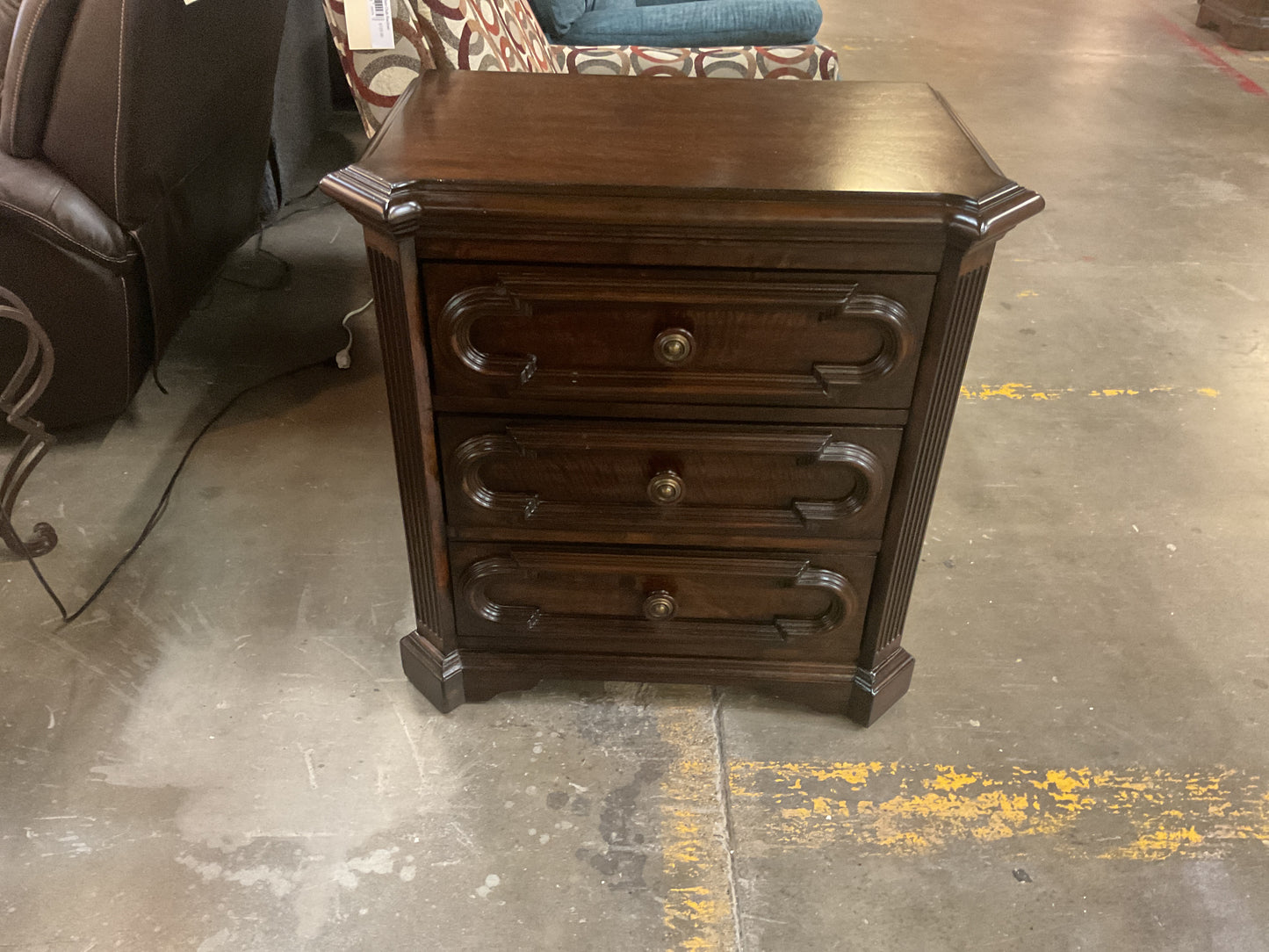 Reddick 3 Drawer Nightstand