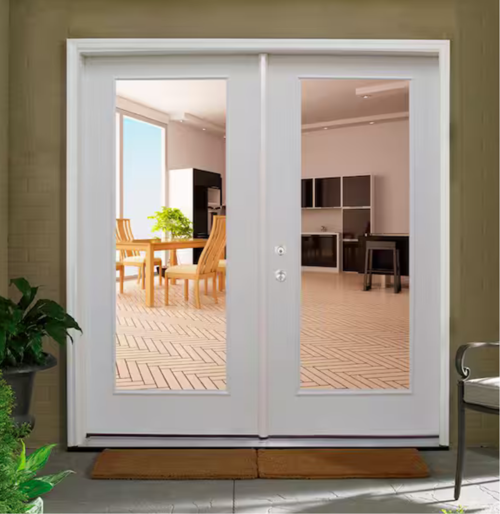 Element 72” x 80” Steel Prehung Double Patio Door