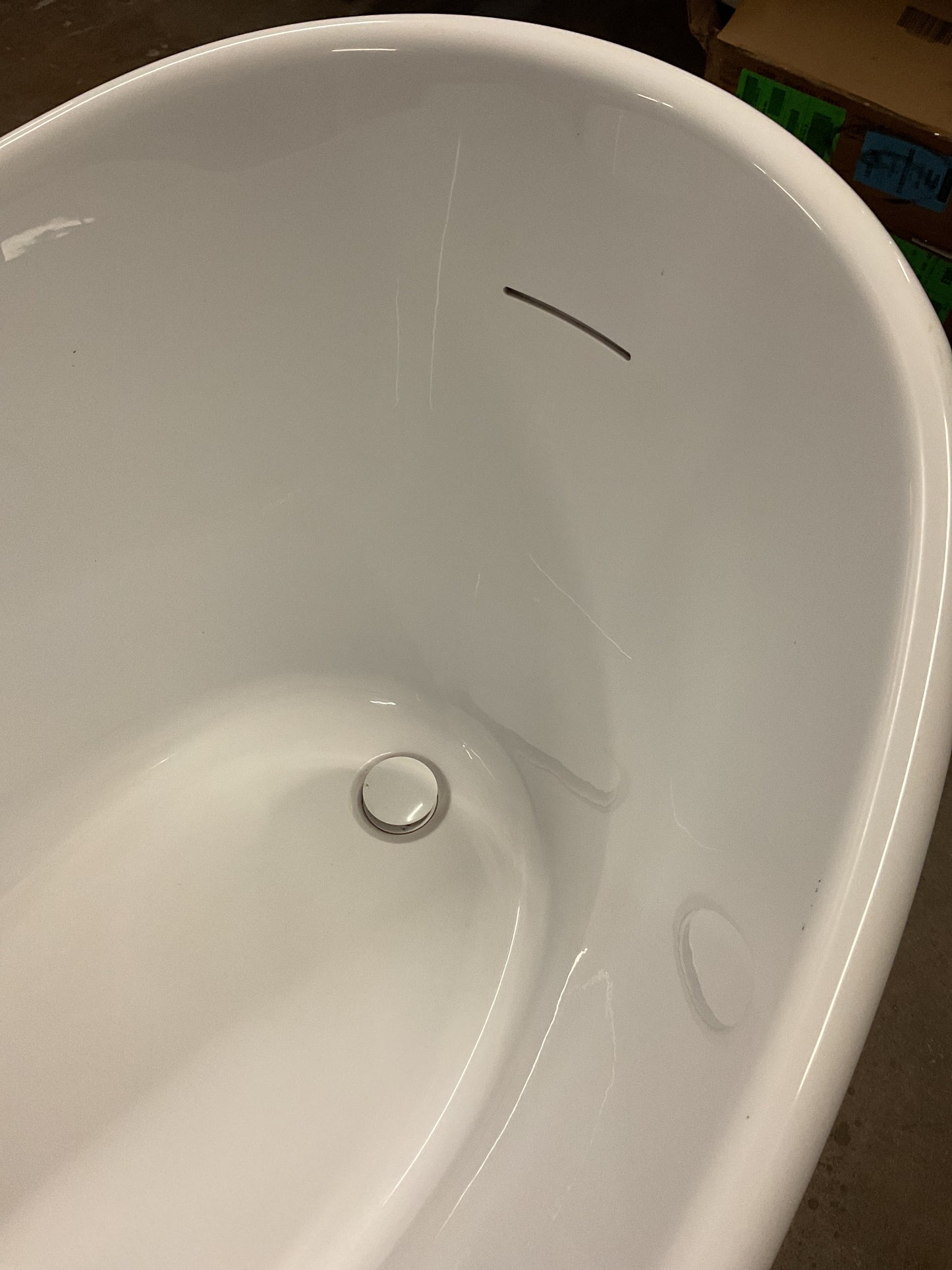 Saunders 67” Black Acrylic Soaking Tub