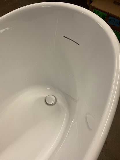 Saunders 67” Black Acrylic Soaking Tub