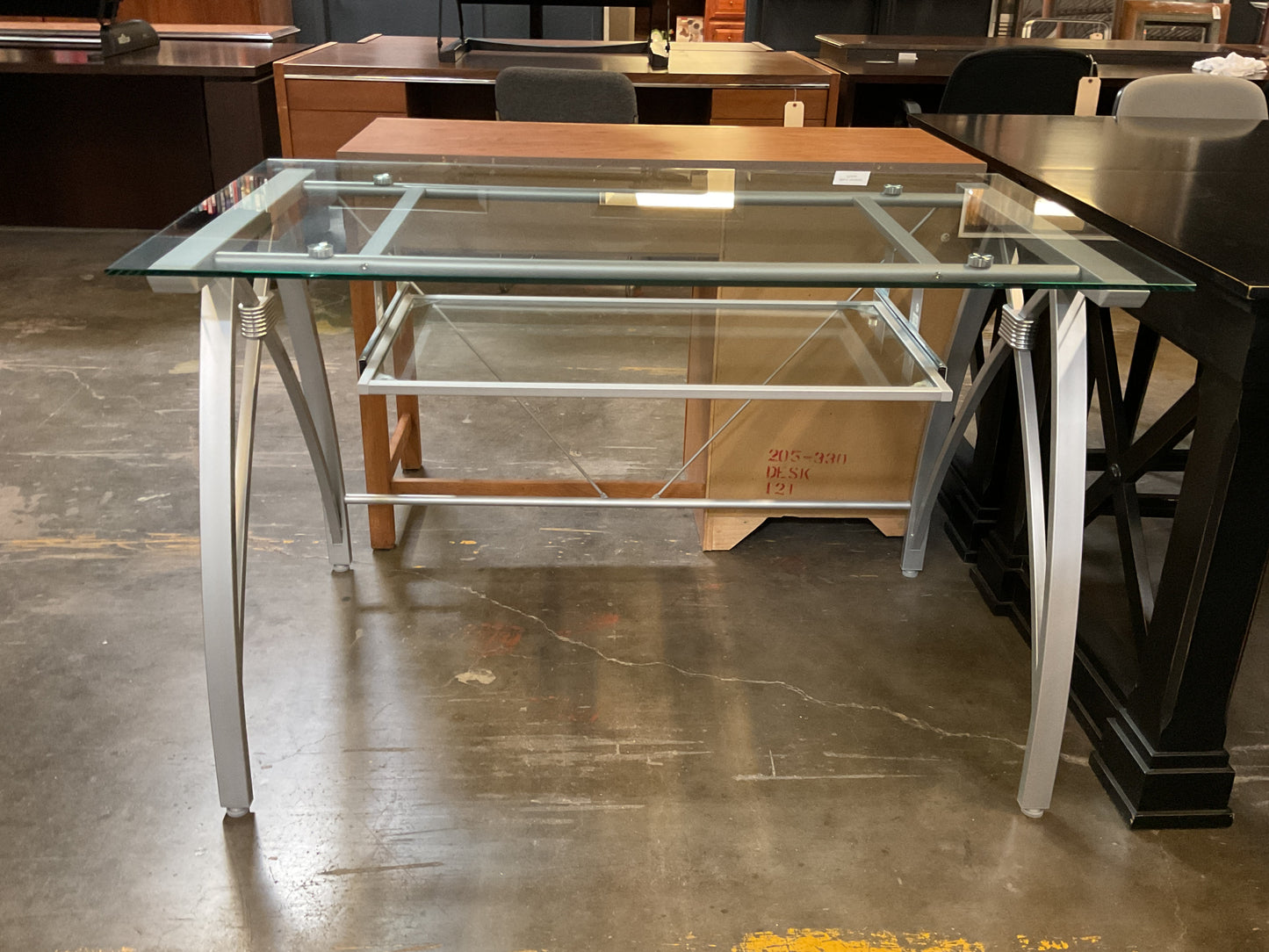 Vista 48” Glass Computer Desk