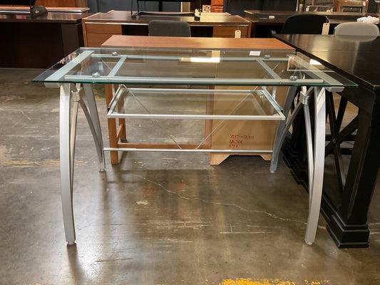 Vista 48” Glass Computer Desk