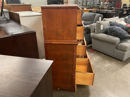 Vintage Wood 5 Drawer Chest of Drawer