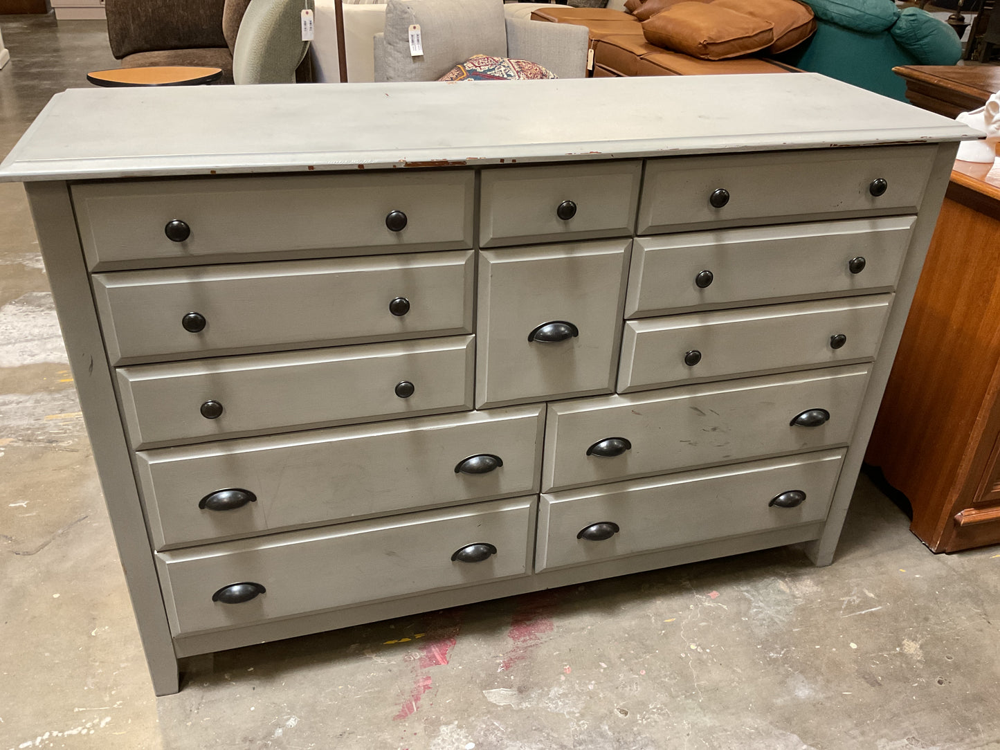 Solid Wood 12 Drawer Dresser