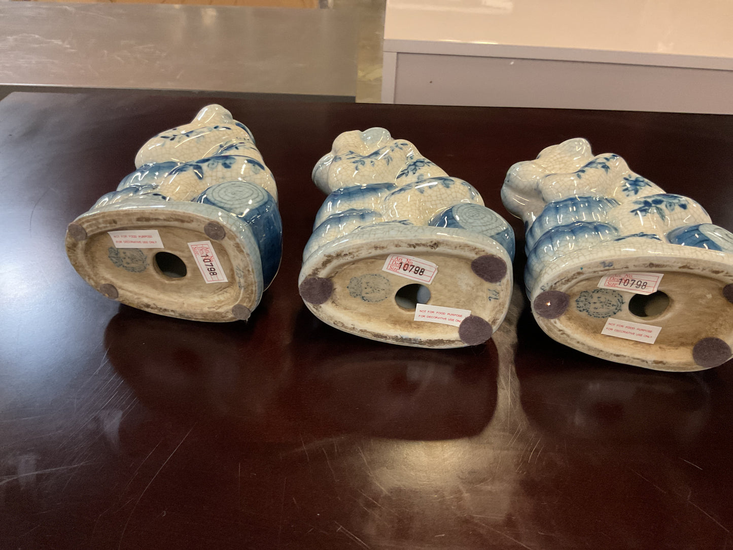 Chinoiserie Porcelain Monkeys (Set of 3)