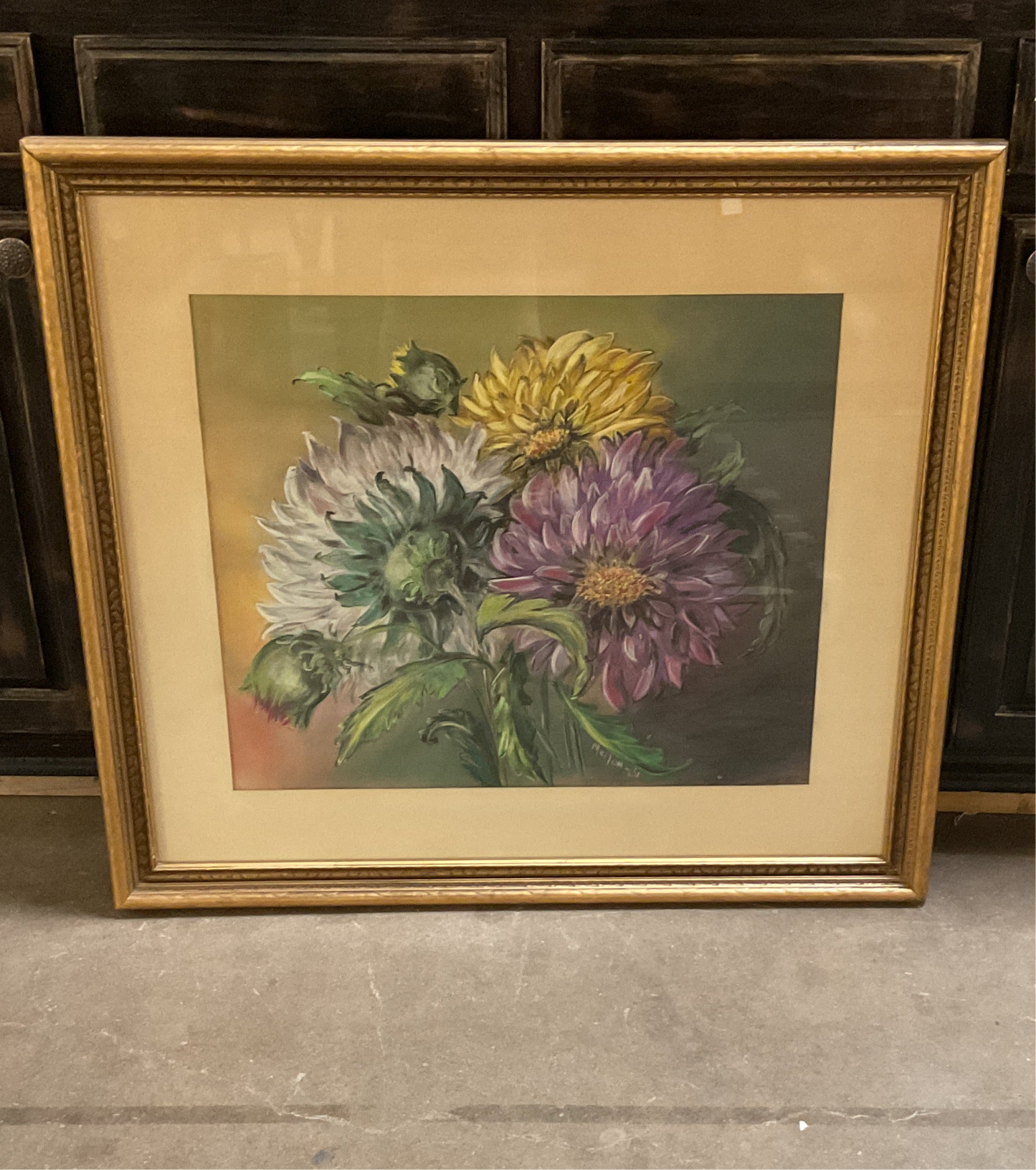 Vintage Framed Floral