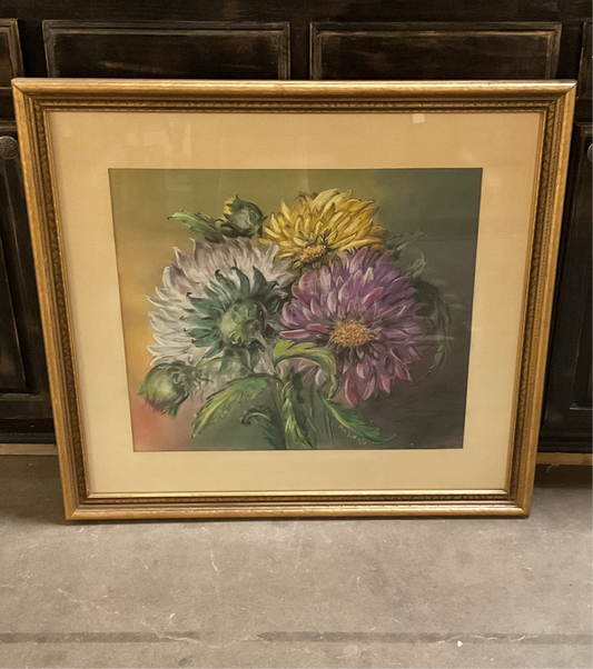 Vintage Framed Floral