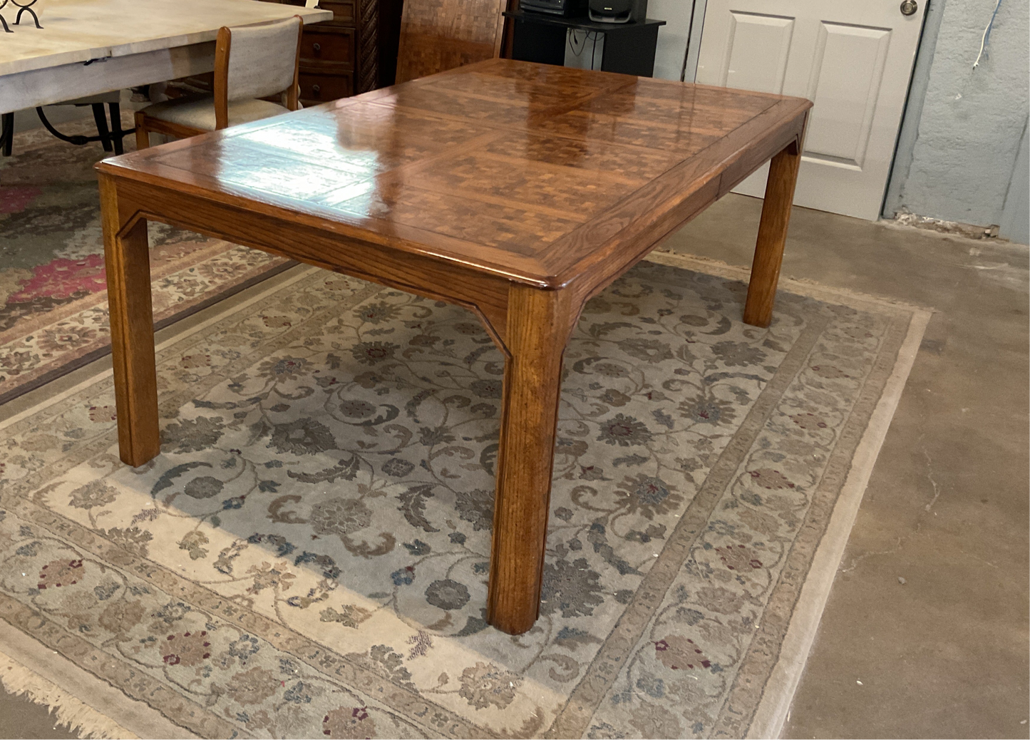 Thomasville Parquet Dining Table w/8 Chairs