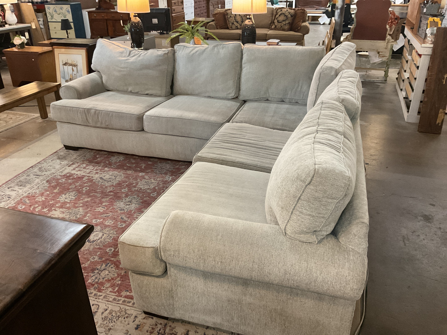 2 Pc Herringbone Sectional