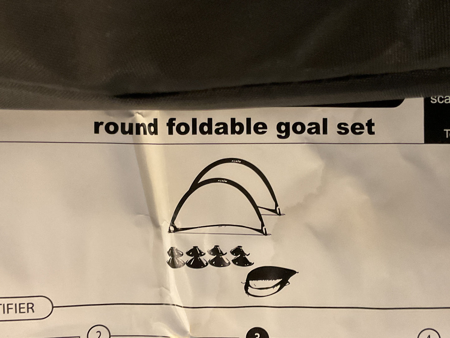 Poray Soccer Goal w/Marker Cones