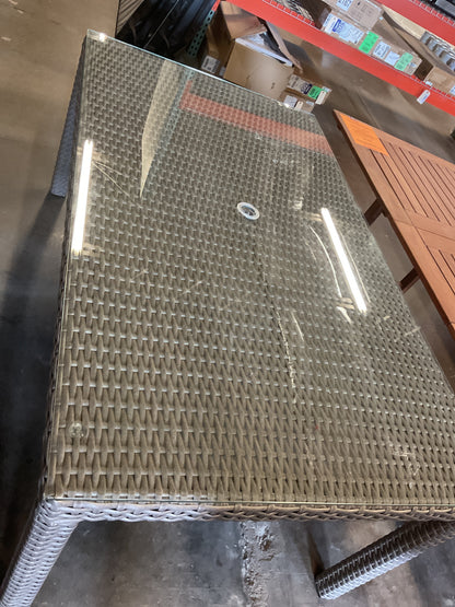 Sperber Glass Outdoor Dining Table