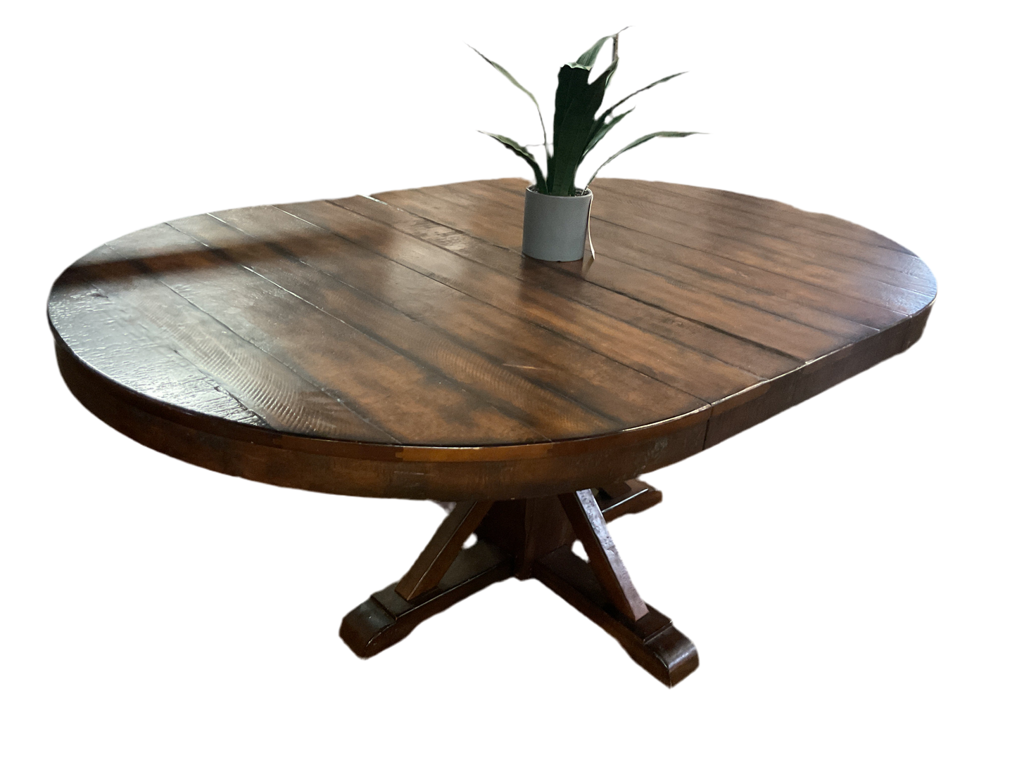 Benchwright Round Extendable Dining Table