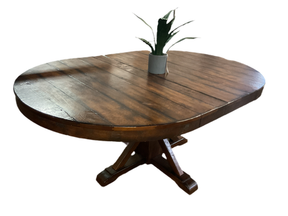 Benchwright Round Extendable Dining Table