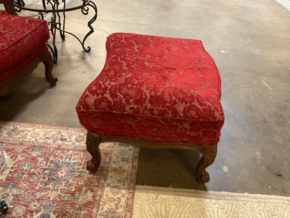 Louis XV Style Armchair w/Ottoman