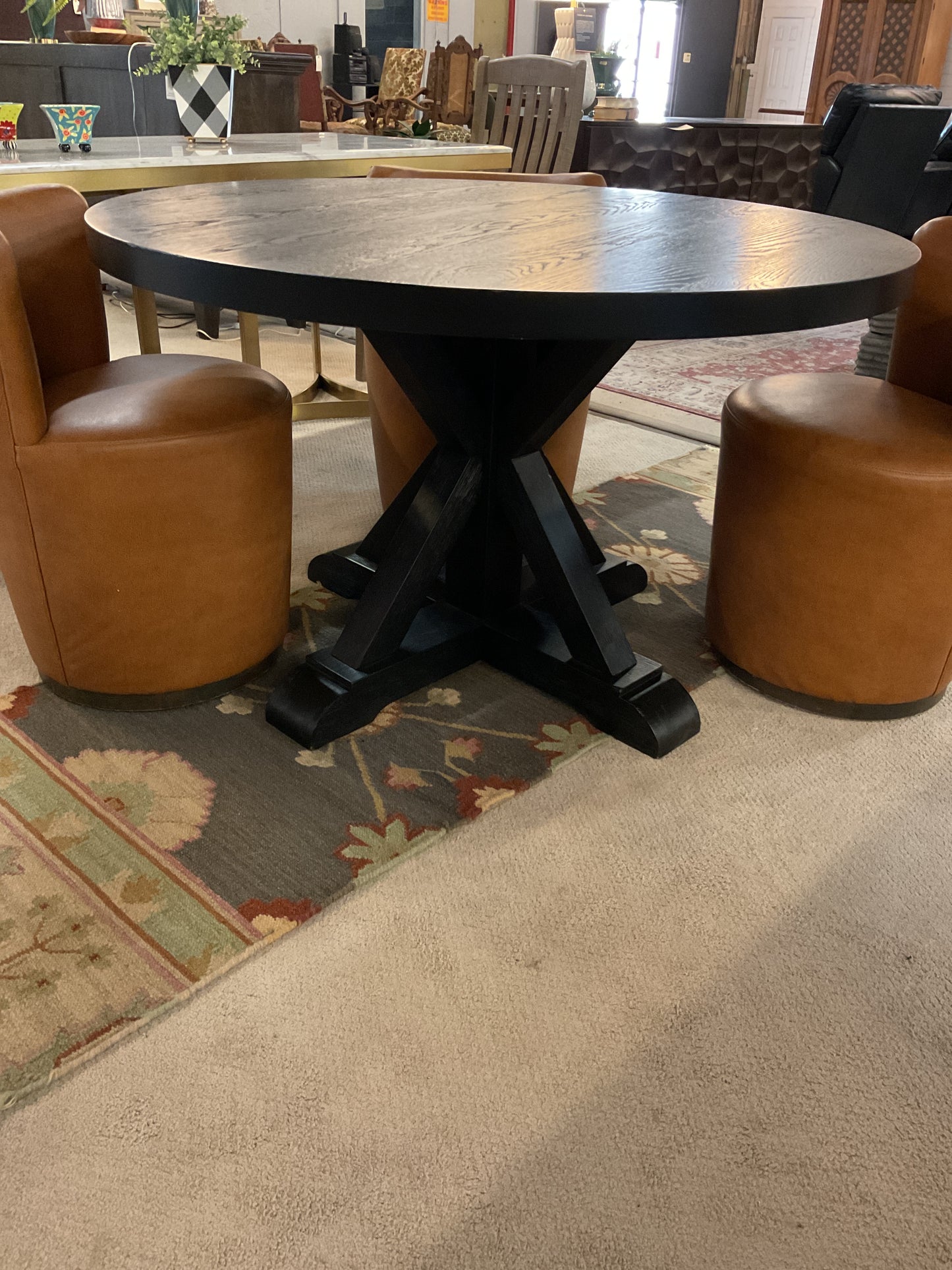 Nya 48” Round Solid Dining Table