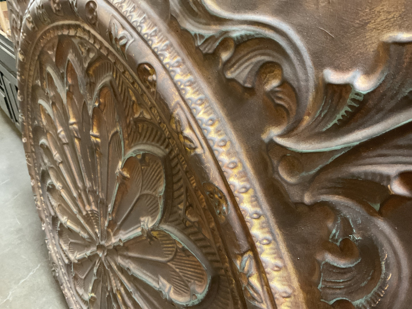 Embossed Metal Abstract Wall Art