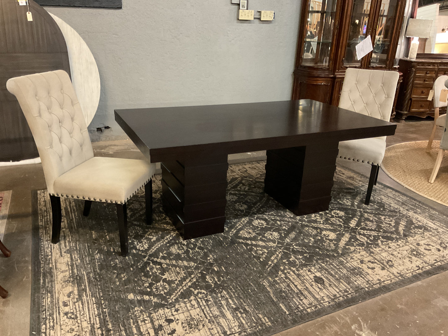 Jackeline Solid Wood Dining Table
