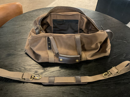 Land’s End Waxed Canvas Travel Duffle Bag