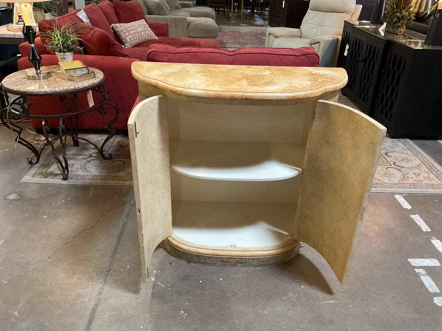 Artisanal Painted Cabinet