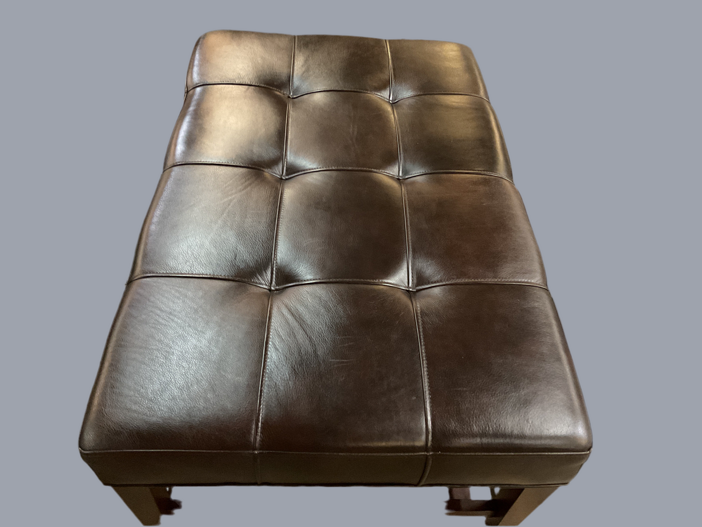 Bowery Hill Faux Leather Coffee Table & Ottoman