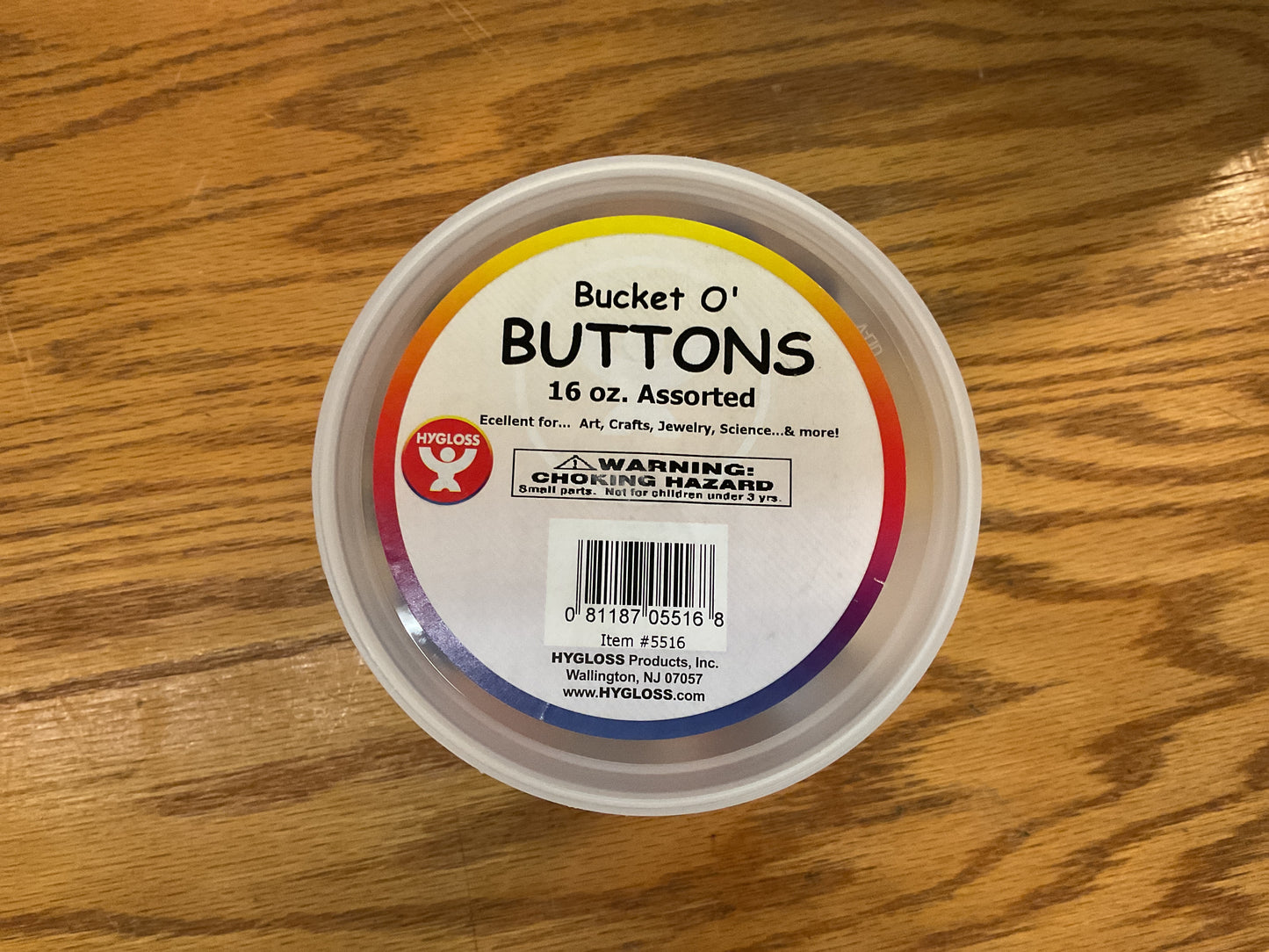 Bucket O’ Buttons (16oz) Assorted