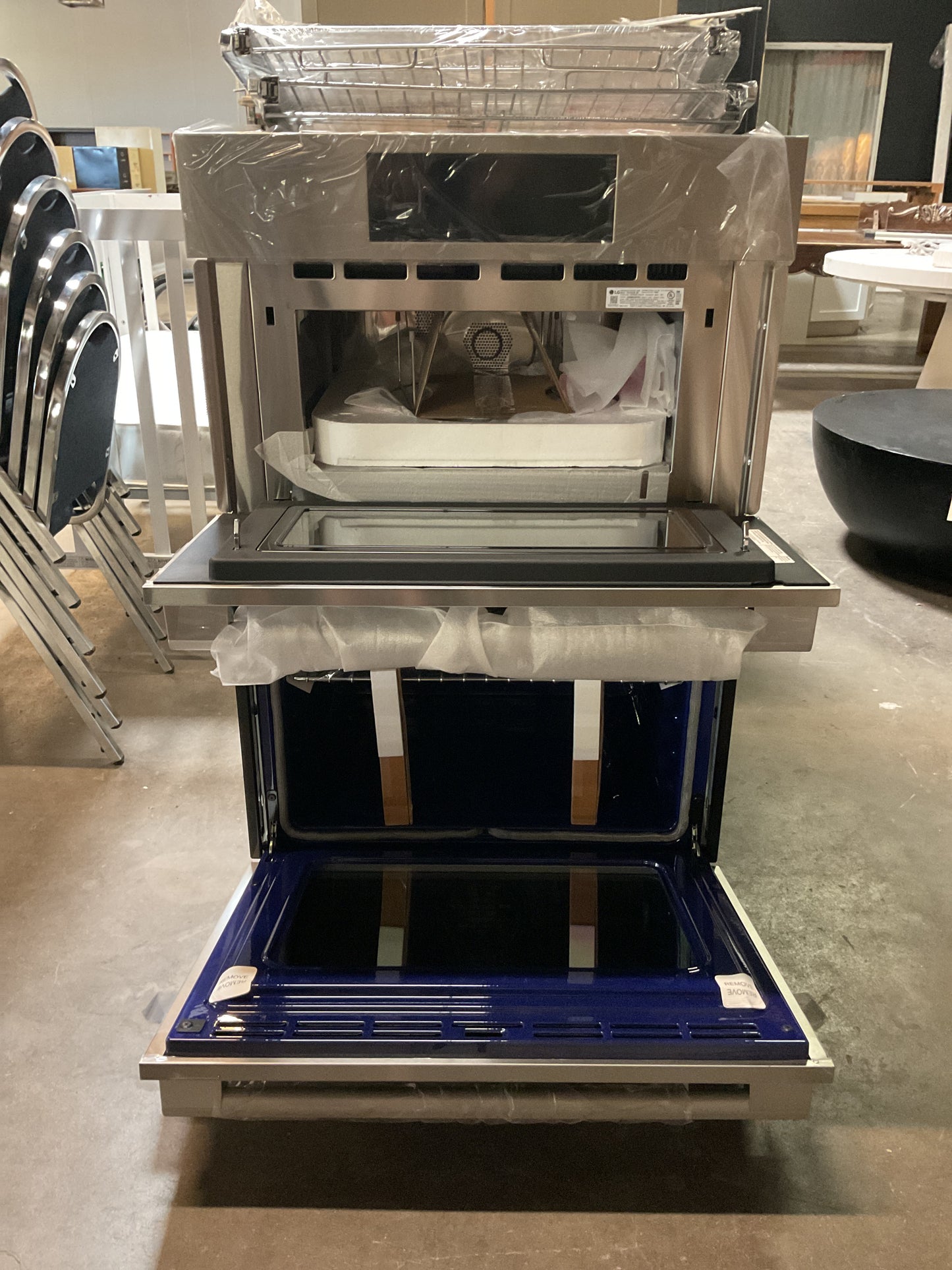 LG Studio 30” Double Wall Oven Combi ProBake