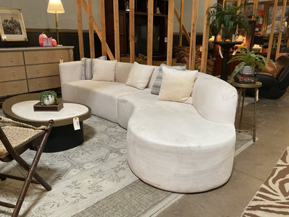 Ivy Bronx Chenille Curved Sofa