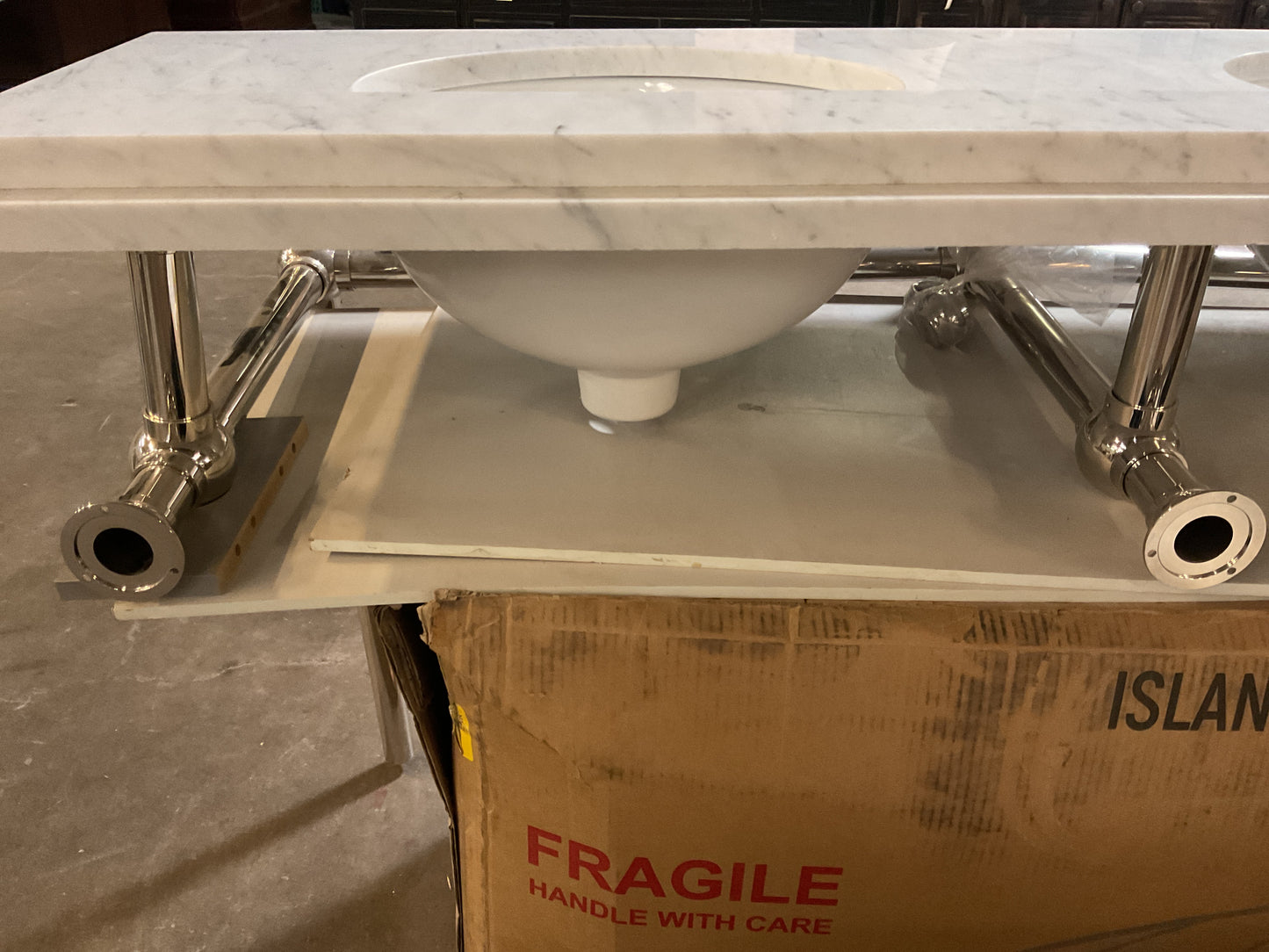 Embassy Wall Mount Vanity w/Stone Top