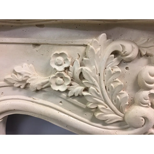 Chateau Louis Cast Stone Fireplace Mantle