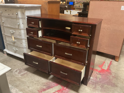 6 Drawer Chest w/Open Shelving