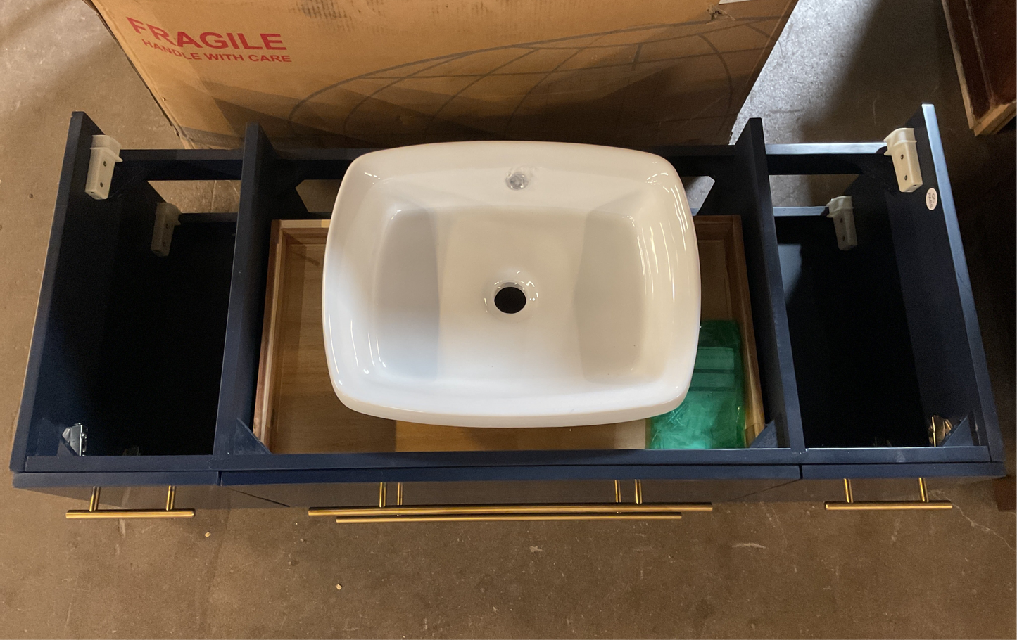 Fresca Lucera Wall Mount Vanity w/Sink No Top