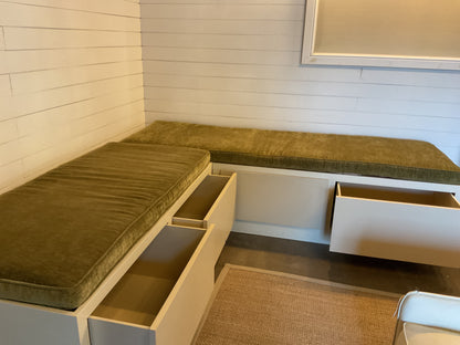 2 Pc Bench Banquette w/Storage