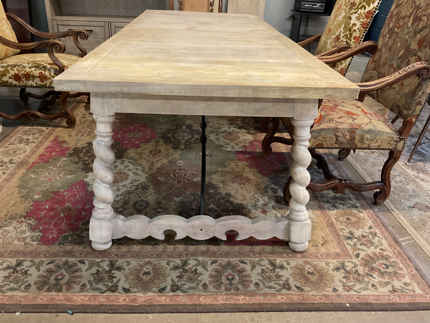 Audrey Washed Wood Dining Table