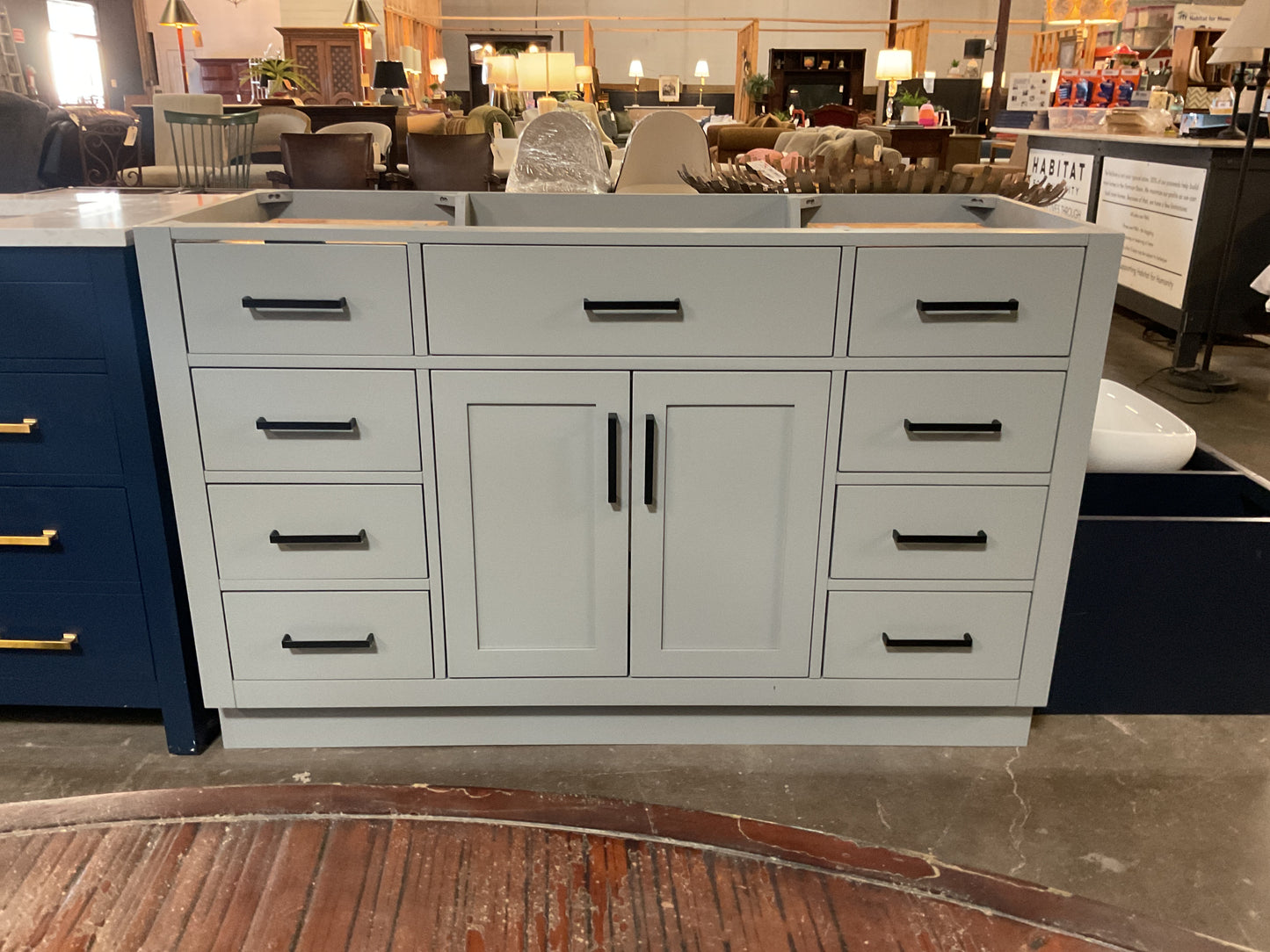 Tidworth 54” Single Bathroom Vanity w/o Top