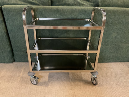 Winco 3-Tier Trolley w/Wheels