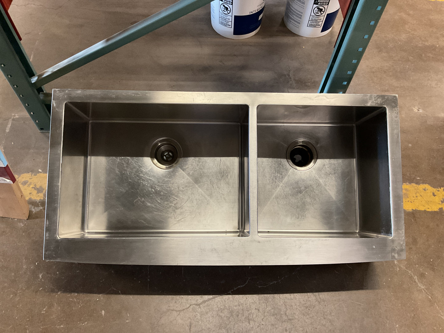Commercial 42” Stainless Double Sink