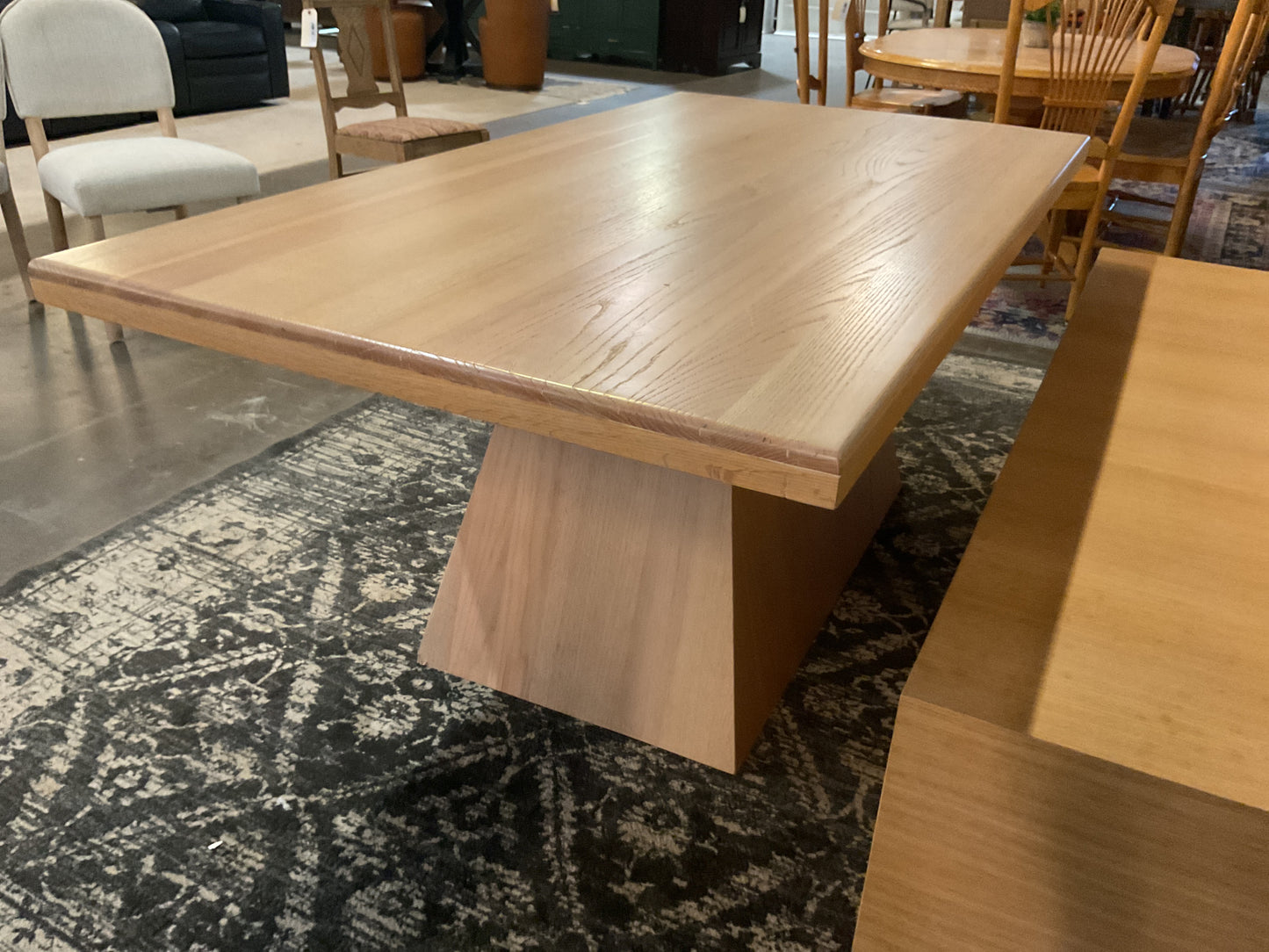 Solid White Oak Dining Table w/Bench