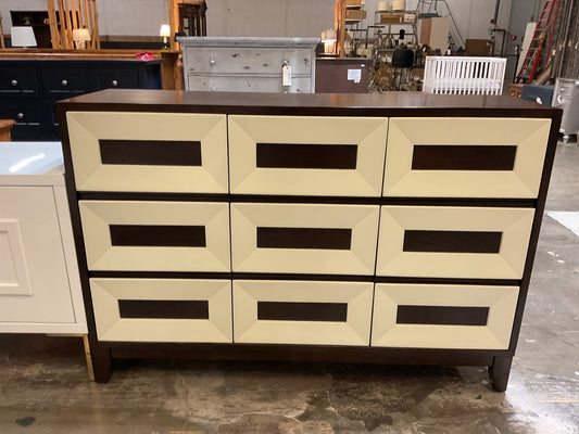 Modern 9 Drawer Wood Dresser
