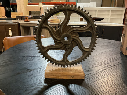 Mounted Gear Sculpture