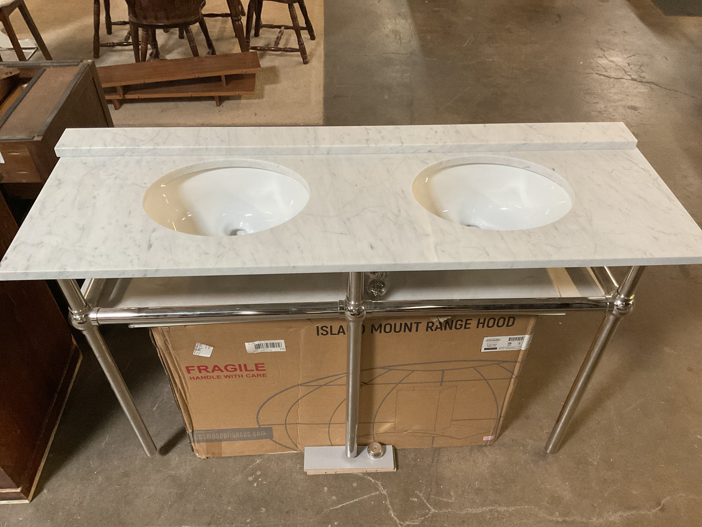 Embassy Wall Mount Vanity w/Stone Top