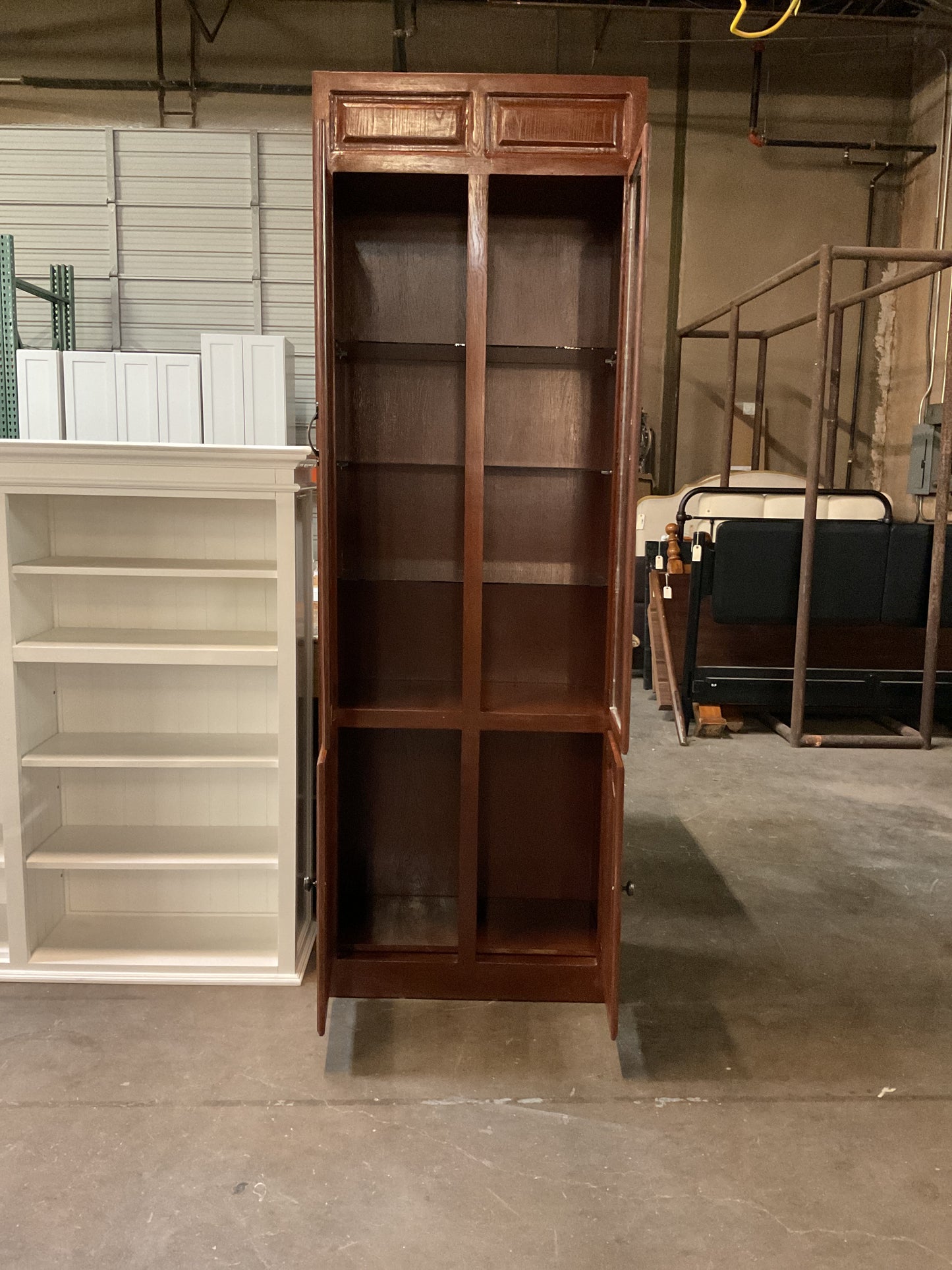 Storage Cabinet w/Glass Shelves