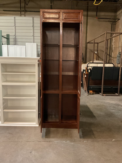 Storage Cabinet w/Glass Shelves