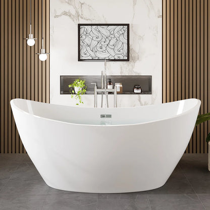 Opalo 59” x 30” Freestanding Soaking Tub